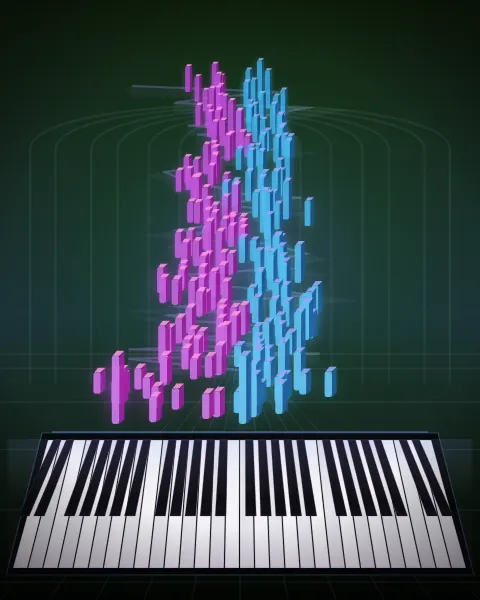Retrato musical da edição Invention 9, BWV 780
