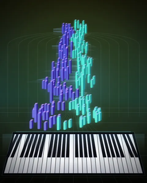Retrato musical da edição Invention 10, BWV 781