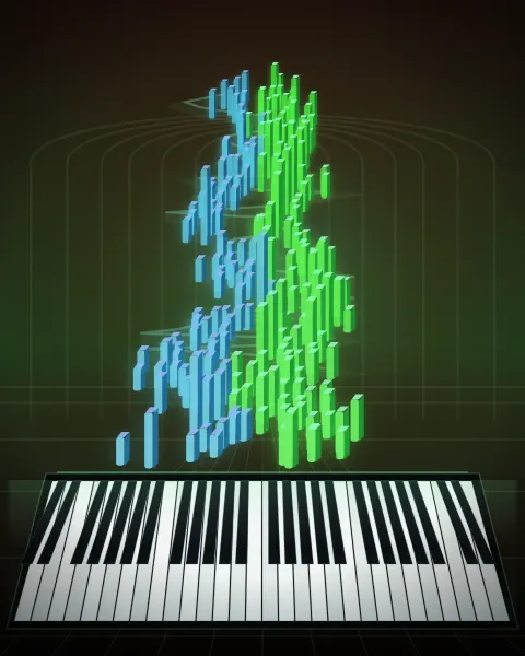 Retrato musical da edição Sinfonia 12, BWV 798