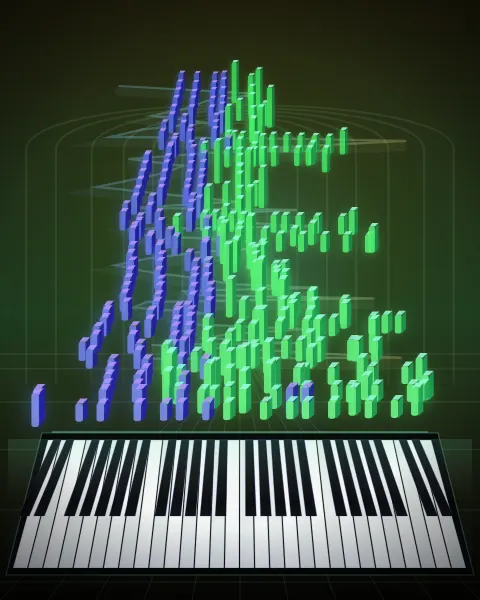 Retrato musical da edição Prélude 24, Op 28, No 24