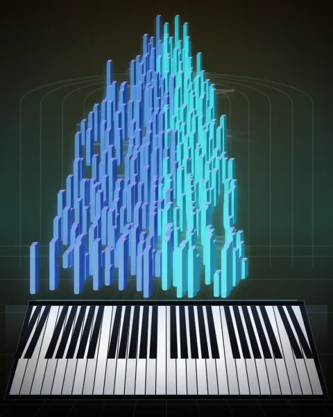 Retrato musical da edição Conditor alme siderum (3e verset)