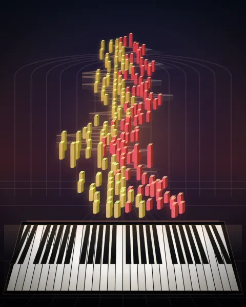 Retrato musical da edição Kinderscenen - Hasche-Mann, Op. 15, No. 3