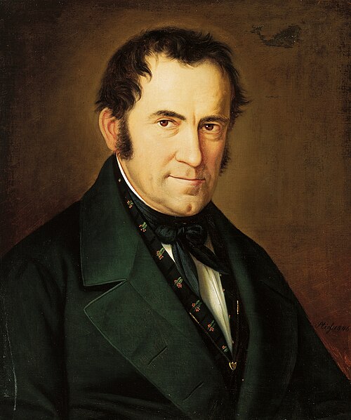 Retrato histórico de Franz Xaver Gruber