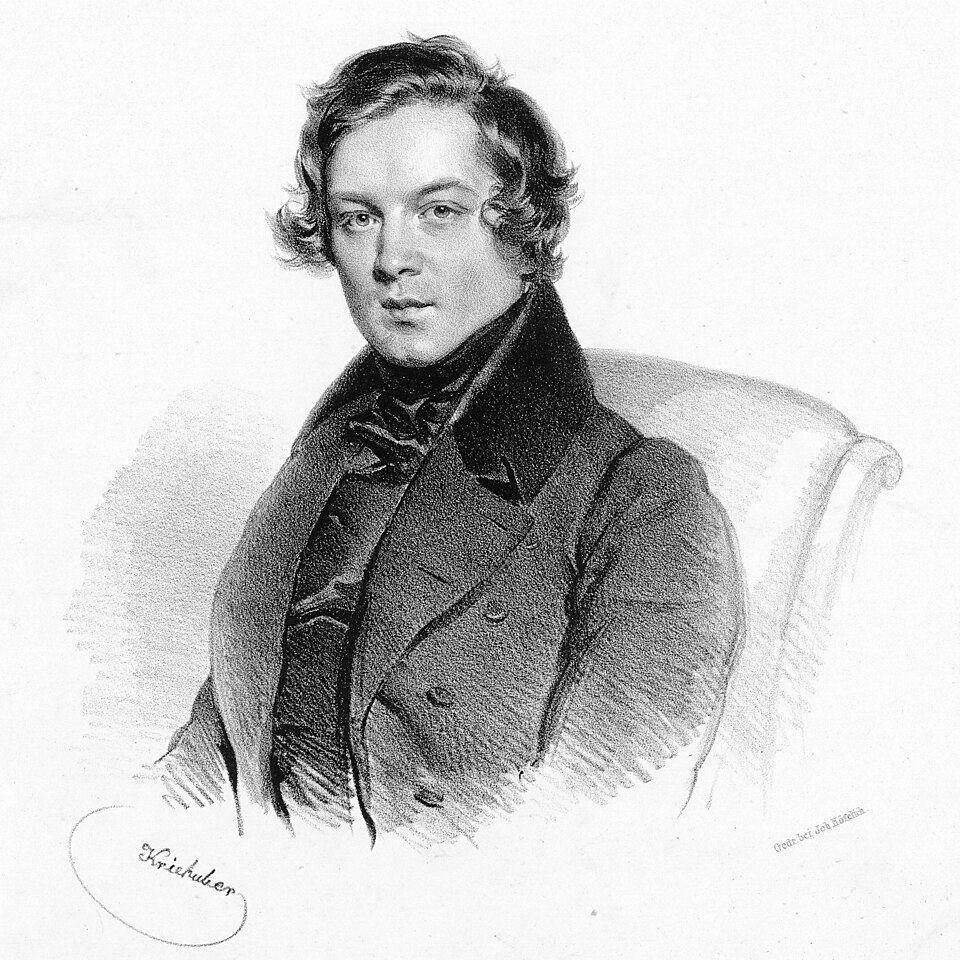 Retrato histórico de Robert Schumann